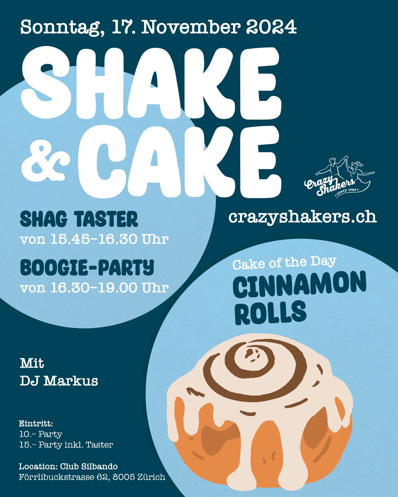 Shake & Cake am 17. November