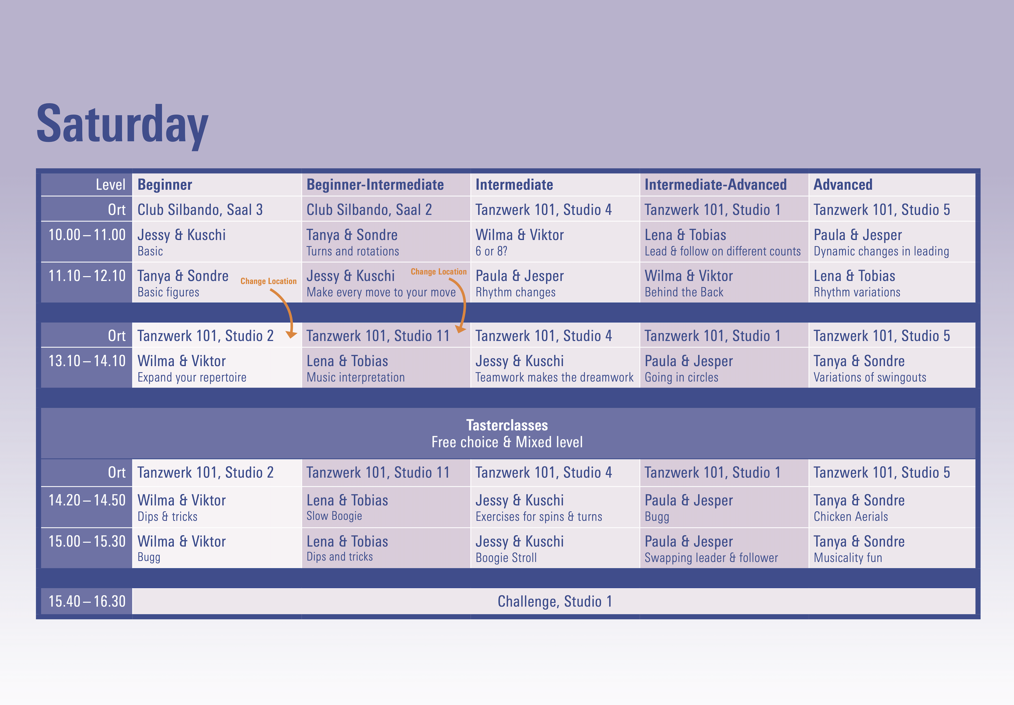 Workshops Boogie Weekend 2025