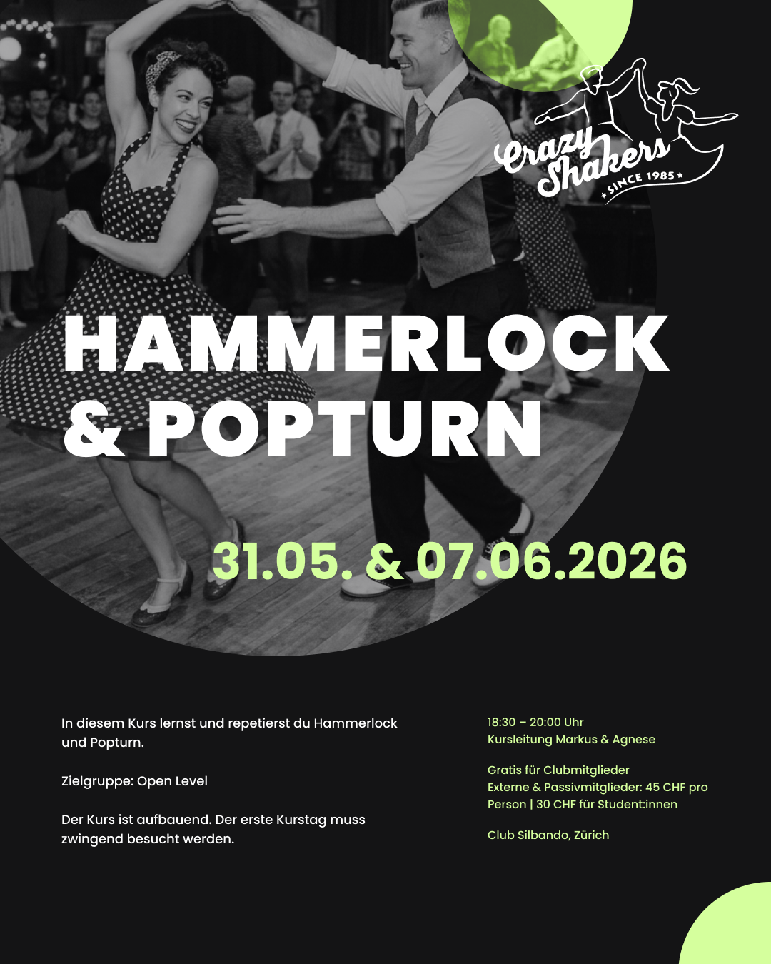 Hammerlock und Popturn mit Markus und Agnese