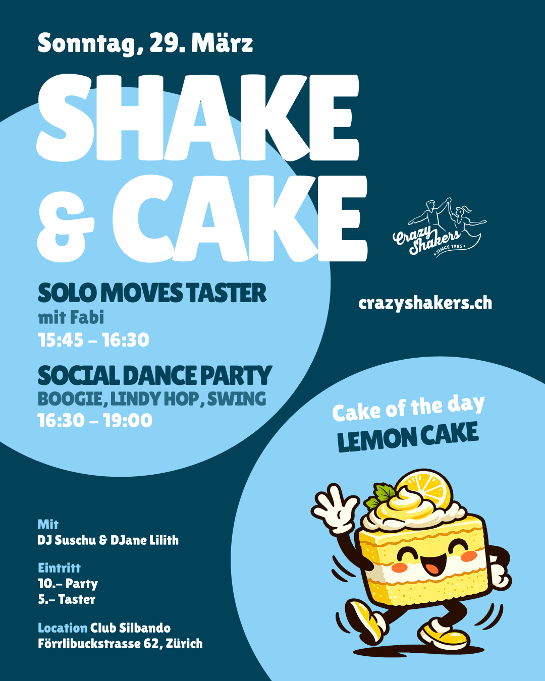 Shake & Cake am 23. November