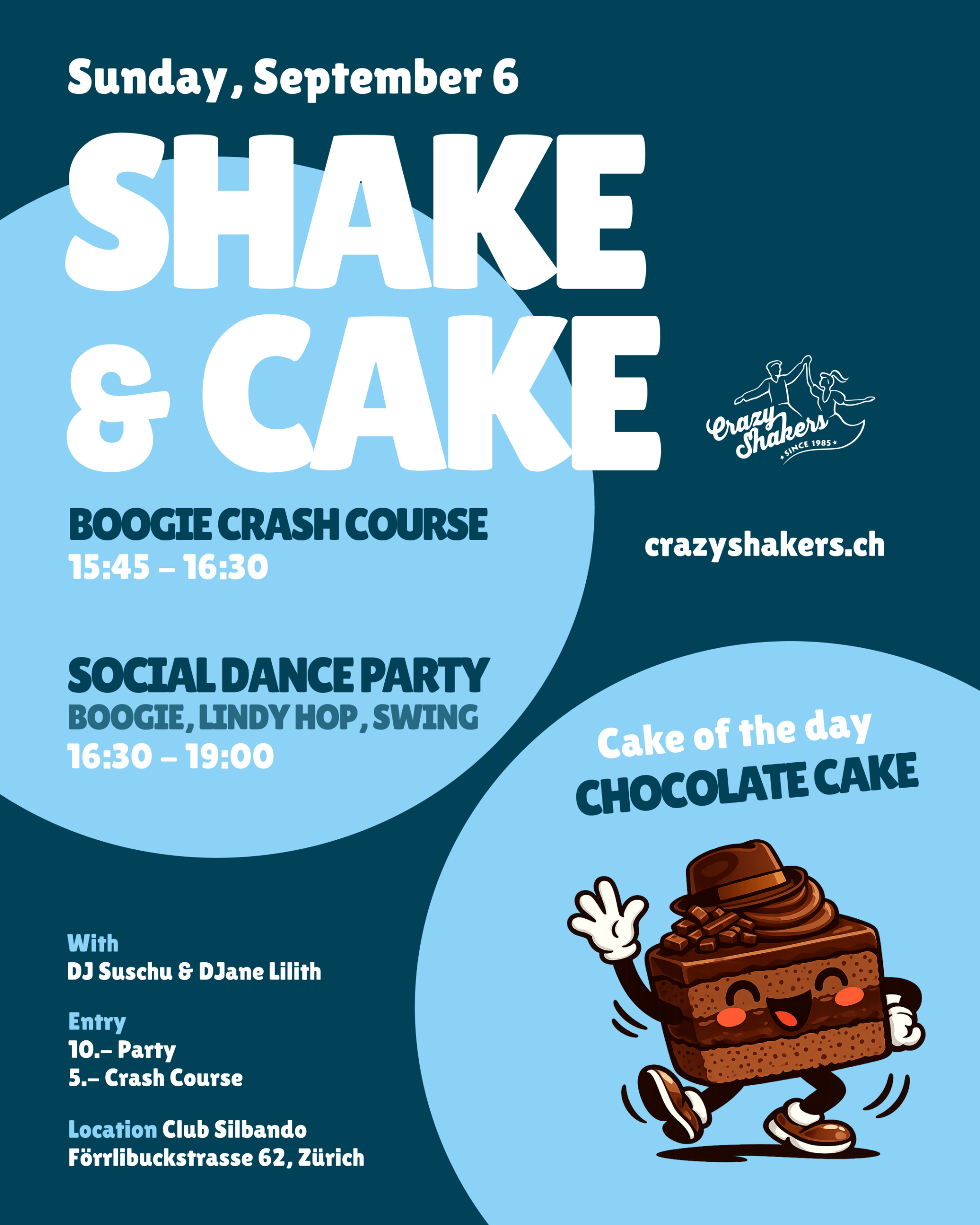 Shake & Cake am 6. September