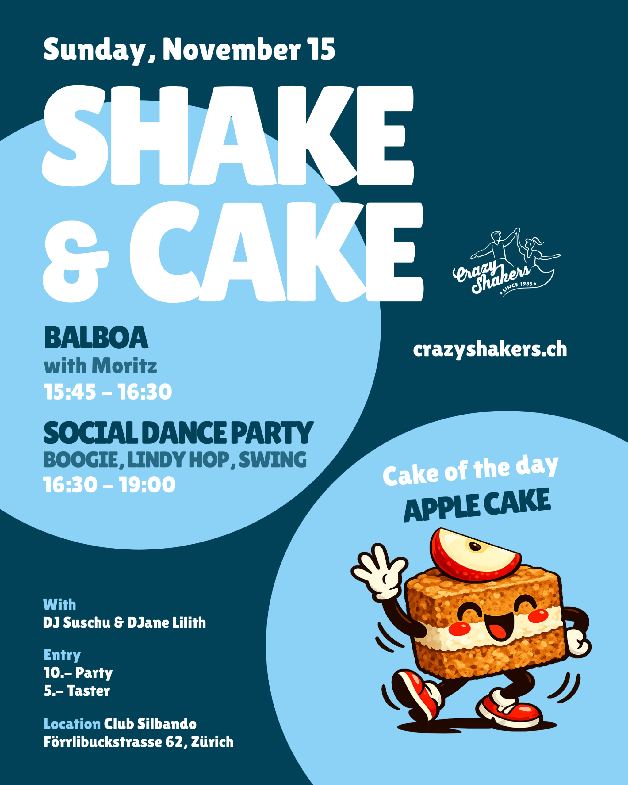 Shake & Cake am 15. November